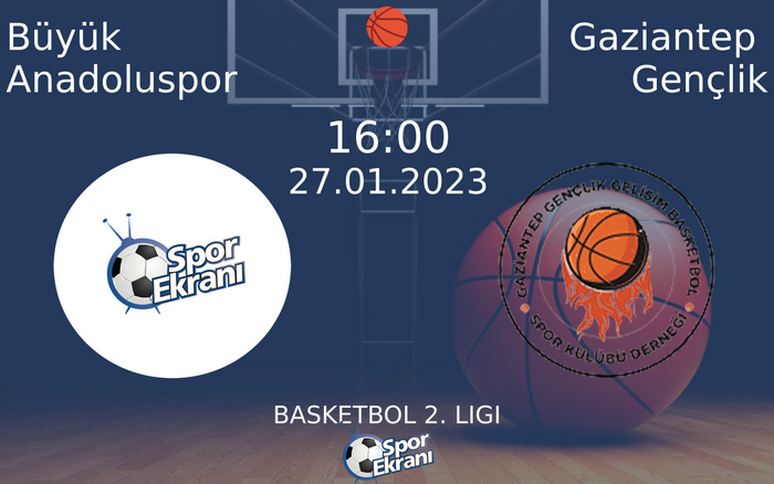 27 Ocak 2023 Büyük Anadoluspor vs Gaziantep Gençlik maçı Hangi Kanalda Saat Kaçta Yayınlanacak? 27 Ocak 2023 Büyük Anadoluspor vs Gaziantep Gençlik maçı Hangi Kanalda Saat Kaçta Yayınlanacak?