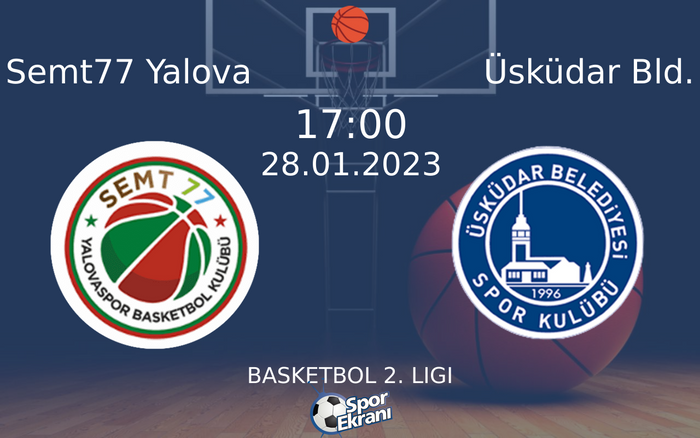 28 Ocak 2023 Semt77 Yalova vs Üsküdar Bld. maçı Hangi Kanalda Saat Kaçta Yayınlanacak? 28 Ocak 2023 Semt77 Yalova vs Üsküdar Bld. maçı Hangi Kanalda Saat Kaçta Yayınlanacak?