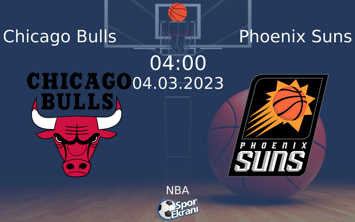 04 Mart 2023 Chicago Bulls vs Phoenix Suns maçı Hangi Kanalda Saat Kaçta Yayınlanacak? 04 Mart 2023 Chicago Bulls vs Phoenix Suns maçı Hangi Kanalda Saat Kaçta Yayınlanacak?