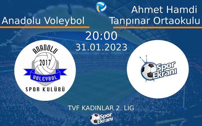 31 Ocak 2023 Anadolu Voleybol vs Ahmet Hamdi Tanpınar Ortaokulu maçı Hangi Kanalda Saat Kaçta Yayınlanacak? 31 Ocak 2023 Anadolu Voleybol vs Ahmet Hamdi Tanpınar Ortaokulu maçı Hangi Kanalda Saat Kaçta Yayınlanacak?
