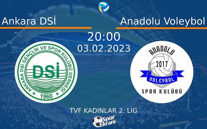 03 Şubat 2023 Ankara DSİ vs Anadolu Voleybol maçı Hangi Kanalda Saat Kaçta Yayınlanacak? 03 Şubat 2023 Ankara DSİ vs Anadolu Voleybol maçı Hangi Kanalda Saat Kaçta Yayınlanacak?