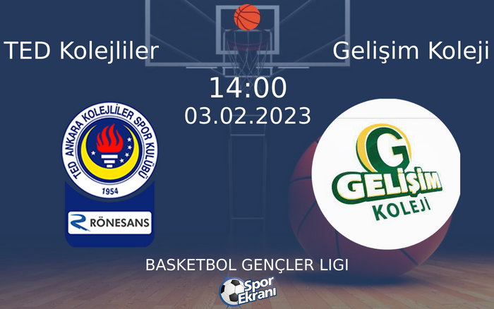 03 Şubat 2023 TED Kolejliler vs Gelişim Koleji maçı Hangi Kanalda Saat Kaçta Yayınlanacak? 03 Şubat 2023 TED Kolejliler vs Gelişim Koleji maçı Hangi Kanalda Saat Kaçta Yayınlanacak?