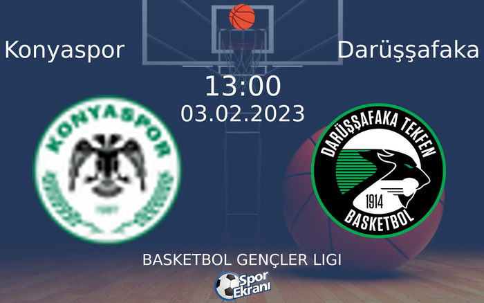 03 Şubat 2023 Konyaspor vs Darüşşafaka maçı Hangi Kanalda Saat Kaçta Yayınlanacak? 03 Şubat 2023 Konyaspor vs Darüşşafaka maçı Hangi Kanalda Saat Kaçta Yayınlanacak?
