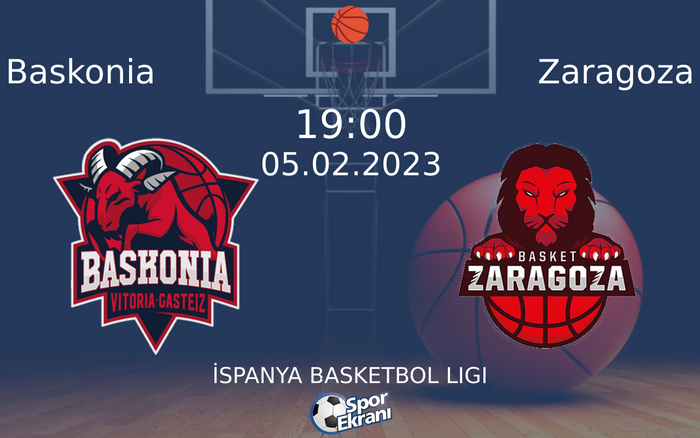05 Şubat 2023 Baskonia vs Zaragoza maçı Hangi Kanalda Saat Kaçta Yayınlanacak? 05 Şubat 2023 Baskonia vs Zaragoza maçı Hangi Kanalda Saat Kaçta Yayınlanacak?