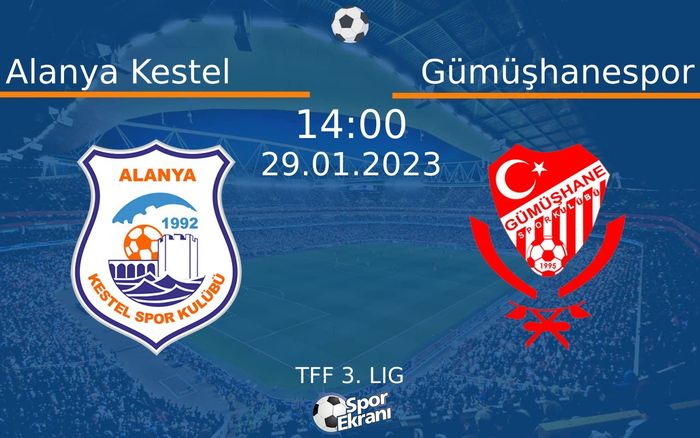 29 Ocak 2023 Alanya Kestel vs Gümüşhanespor maçı Hangi Kanalda Saat Kaçta Yayınlanacak? 29 Ocak 2023 Alanya Kestel vs Gümüşhanespor maçı Hangi Kanalda Saat Kaçta Yayınlanacak?