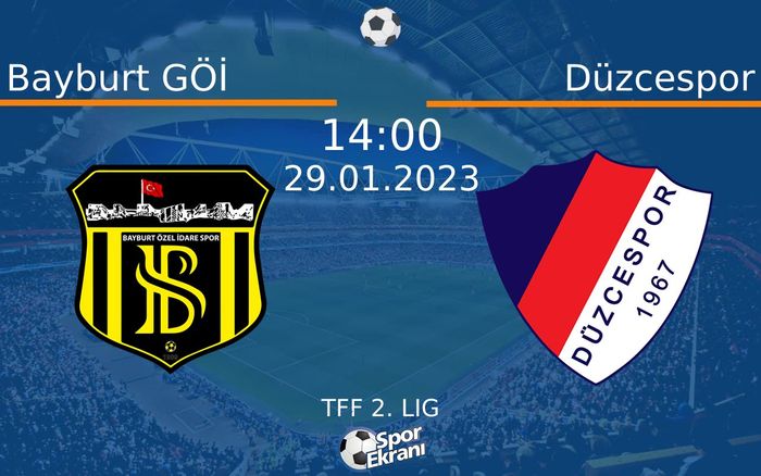 29 Ocak 2023 Bayburt GÖİ vs Düzcespor maçı Hangi Kanalda Saat Kaçta Yayınlanacak? 29 Ocak 2023 Bayburt GÖİ vs Düzcespor maçı Hangi Kanalda Saat Kaçta Yayınlanacak?
