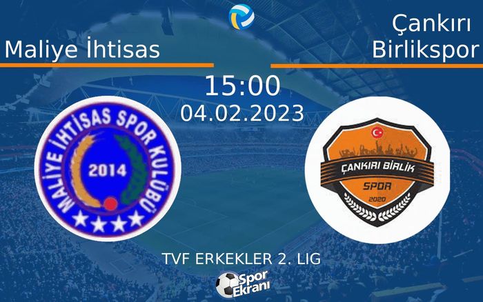 04 Şubat 2023 Maliye İhtisas vs Çankırı Birlikspor maçı Hangi Kanalda Saat Kaçta Yayınlanacak? 04 Şubat 2023 Maliye İhtisas vs Çankırı Birlikspor maçı Hangi Kanalda Saat Kaçta Yayınlanacak?