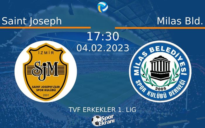 04 Şubat 2023 Saint Joseph vs Milas Bld. maçı Hangi Kanalda Saat Kaçta Yayınlanacak? 04 Şubat 2023 Saint Joseph vs Milas Bld. maçı Hangi Kanalda Saat Kaçta Yayınlanacak?