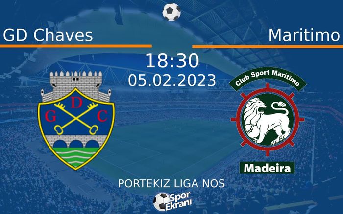 05 Şubat 2023 GD Chaves vs Maritimo maçı Hangi Kanalda Saat Kaçta Yayınlanacak? 05 Şubat 2023 GD Chaves vs Maritimo maçı Hangi Kanalda Saat Kaçta Yayınlanacak?