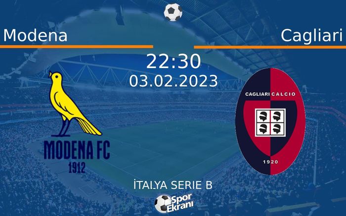 03 Şubat 2023 Modena vs Cagliari maçı Hangi Kanalda Saat Kaçta Yayınlanacak? 03 Şubat 2023 Modena vs Cagliari maçı Hangi Kanalda Saat Kaçta Yayınlanacak?