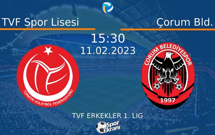11 Şubat 2023 TVF Spor Lisesi vs Çorum Bld. maçı Hangi Kanalda Saat Kaçta Yayınlanacak? 11 Şubat 2023 TVF Spor Lisesi vs Çorum Bld. maçı Hangi Kanalda Saat Kaçta Yayınlanacak?