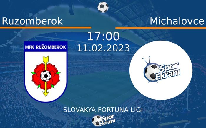 11 Şubat 2023 Ruzomberok vs Michalovce maçı Hangi Kanalda Saat Kaçta Yayınlanacak? 11 Şubat 2023 Ruzomberok vs Michalovce maçı Hangi Kanalda Saat Kaçta Yayınlanacak?