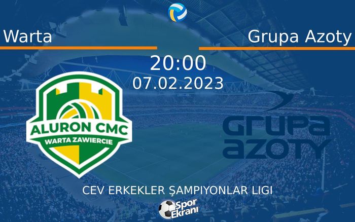 07 Şubat 2023 Warta vs Grupa Azoty maçı Hangi Kanalda Saat Kaçta Yayınlanacak? 07 Şubat 2023 Warta vs Grupa Azoty maçı Hangi Kanalda Saat Kaçta Yayınlanacak?