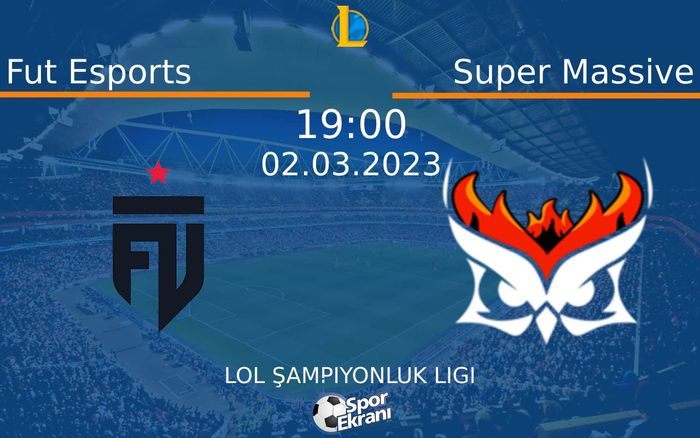 02 Mart 2023 Fut Esports vs Super Massive maçı Hangi Kanalda Saat Kaçta Yayınlanacak? 02 Mart 2023 Fut Esports vs Super Massive maçı Hangi Kanalda Saat Kaçta Yayınlanacak?