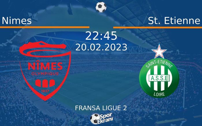 20 Şubat 2023 Nimes vs St. Etienne maçı Hangi Kanalda Saat Kaçta Yayınlanacak? 20 Şubat 2023 Nimes vs St. Etienne maçı Hangi Kanalda Saat Kaçta Yayınlanacak?