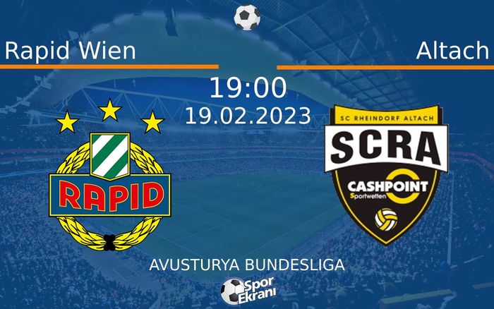 19 Şubat 2023 Rapid Wien vs Altach maçı Hangi Kanalda Saat Kaçta Yayınlanacak? 19 Şubat 2023 Rapid Wien vs Altach maçı Hangi Kanalda Saat Kaçta Yayınlanacak?