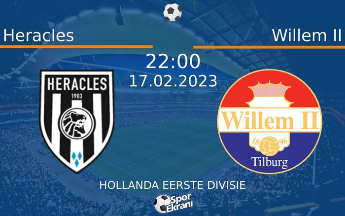 17 Şubat 2023 Heracles vs Willem II maçı Hangi Kanalda Saat Kaçta Yayınlanacak? 17 Şubat 2023 Heracles vs Willem II maçı Hangi Kanalda Saat Kaçta Yayınlanacak?