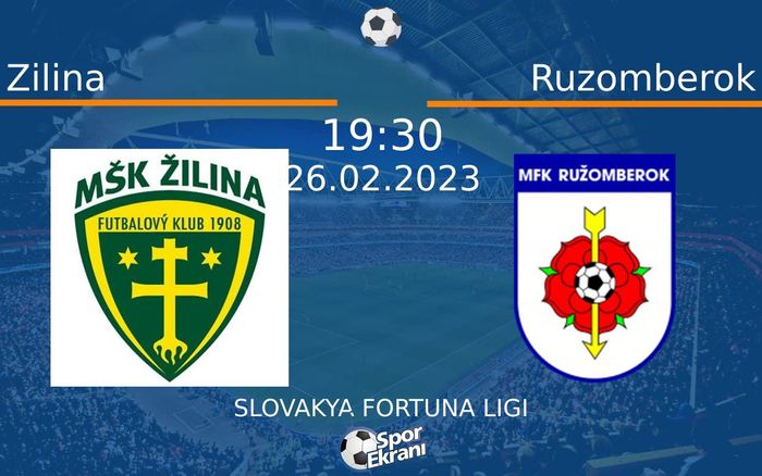 26 Şubat 2023 Zilina vs Ruzomberok maçı Hangi Kanalda Saat Kaçta Yayınlanacak? 26 Şubat 2023 Zilina vs Ruzomberok maçı Hangi Kanalda Saat Kaçta Yayınlanacak?