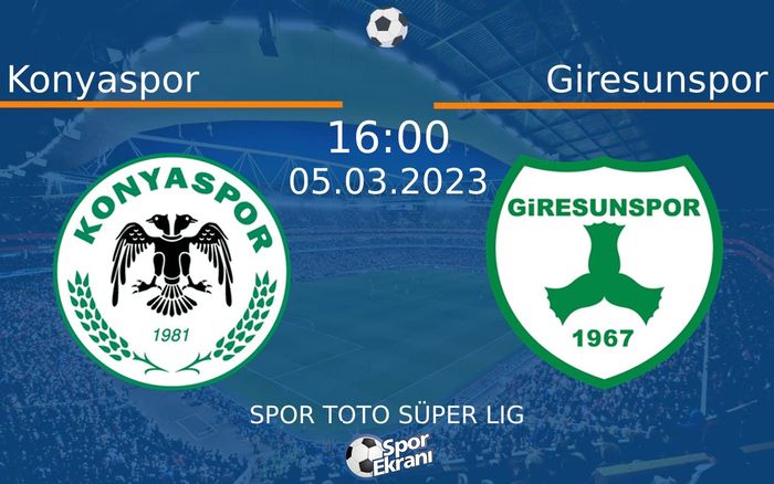 05 Mart 2023 Konyaspor vs Giresunspor maçı Hangi Kanalda Saat Kaçta Yayınlanacak? 05 Mart 2023 Konyaspor vs Giresunspor maçı Hangi Kanalda Saat Kaçta Yayınlanacak?