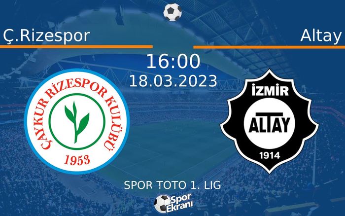 18 Mart 2023 Ç.Rizespor vs Altay maçı Hangi Kanalda Saat Kaçta Yayınlanacak? 18 Mart 2023 Ç.Rizespor vs Altay maçı Hangi Kanalda Saat Kaçta Yayınlanacak?