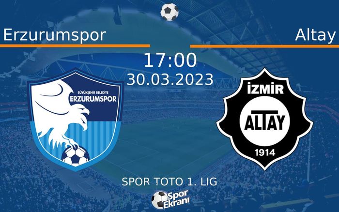 30 Mart 2023 Erzurumspor vs Altay maçı Hangi Kanalda Saat Kaçta Yayınlanacak? 30 Mart 2023 Erzurumspor vs Altay maçı Hangi Kanalda Saat Kaçta Yayınlanacak?