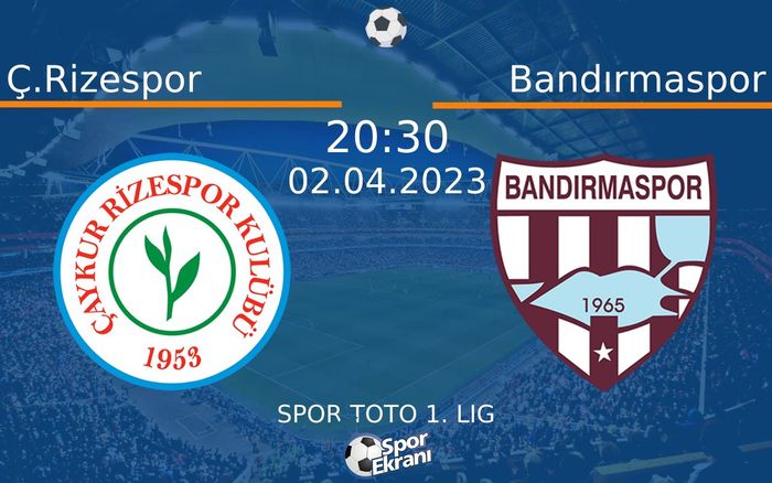 02 Nisan 2023 Ç.Rizespor vs Bandırmaspor maçı Hangi Kanalda Saat Kaçta Yayınlanacak? 02 Nisan 2023 Ç.Rizespor vs Bandırmaspor maçı Hangi Kanalda Saat Kaçta Yayınlanacak?