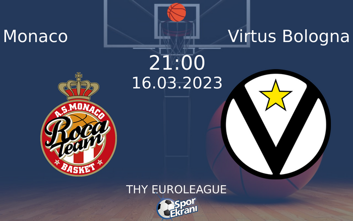 16 Mart 2023 Monaco vs Virtus Bologna maçı Hangi Kanalda Saat Kaçta Yayınlanacak?