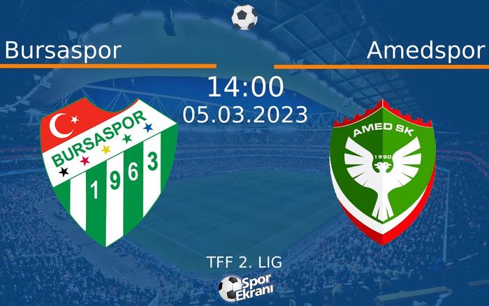 05 Mart 2023 Bursaspor vs Amedspor maçı Hangi Kanalda Saat Kaçta Yayınlanacak? 05 Mart 2023 Bursaspor vs Amedspor maçı Hangi Kanalda Saat Kaçta Yayınlanacak?