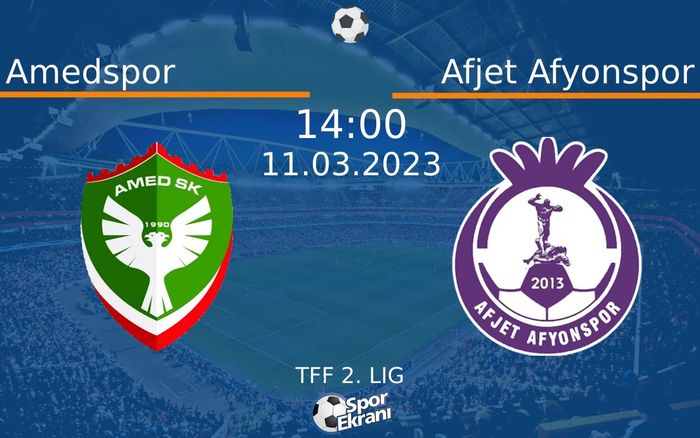 11 Mart 2023 Amedspor vs Afjet Afyonspor maçı Hangi Kanalda Saat Kaçta Yayınlanacak? 11 Mart 2023 Amedspor vs Afjet Afyonspor maçı Hangi Kanalda Saat Kaçta Yayınlanacak?