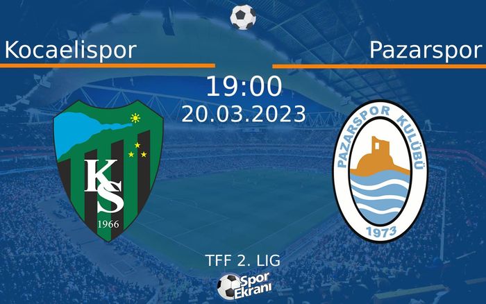 20 Mart 2023 Kocaelispor vs Pazarspor maçı Hangi Kanalda Saat Kaçta Yayınlanacak? 20 Mart 2023 Kocaelispor vs Pazarspor maçı Hangi Kanalda Saat Kaçta Yayınlanacak?