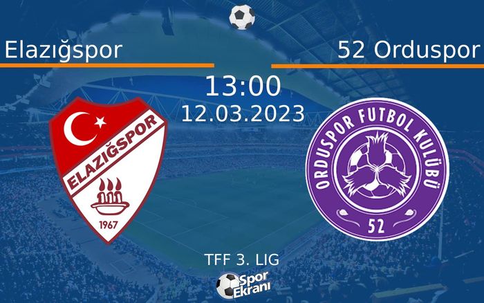 12 Mart 2023 Elazığspor vs 52 Orduspor maçı Hangi Kanalda Saat Kaçta Yayınlanacak? 12 Mart 2023 Elazığspor vs 52 Orduspor maçı Hangi Kanalda Saat Kaçta Yayınlanacak?