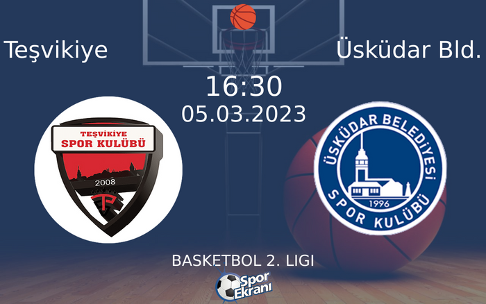 05 Mart 2023 Teşvikiye vs Üsküdar Bld. maçı Hangi Kanalda Saat Kaçta Yayınlanacak? 05 Mart 2023 Teşvikiye vs Üsküdar Bld. maçı Hangi Kanalda Saat Kaçta Yayınlanacak?