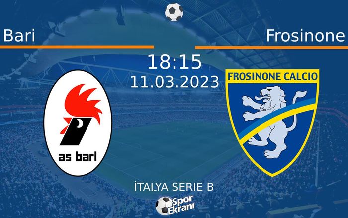11 Mart 2023 Bari vs Frosinone maçı Hangi Kanalda Saat Kaçta Yayınlanacak? 11 Mart 2023 Bari vs Frosinone maçı Hangi Kanalda Saat Kaçta Yayınlanacak?