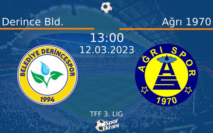 12 Mart 2023 Derince Bld. vs Ağrı 1970 maçı Hangi Kanalda Saat Kaçta Yayınlanacak? 12 Mart 2023 Derince Bld. vs Ağrı 1970 maçı Hangi Kanalda Saat Kaçta Yayınlanacak?