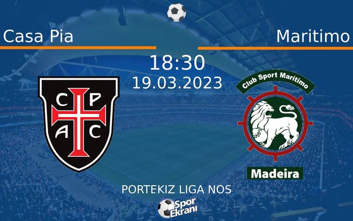19 Mart 2023 Casa Pia vs Maritimo maçı Hangi Kanalda Saat Kaçta Yayınlanacak? 19 Mart 2023 Casa Pia vs Maritimo maçı Hangi Kanalda Saat Kaçta Yayınlanacak?