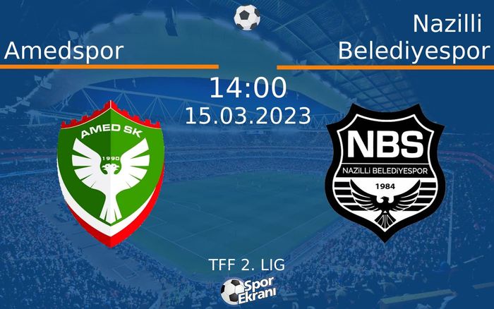 15 Mart 2023 Amedspor vs Nazilli Belediyespor maçı Hangi Kanalda Saat Kaçta Yayınlanacak? 15 Mart 2023 Amedspor vs Nazilli Belediyespor maçı Hangi Kanalda Saat Kaçta Yayınlanacak?