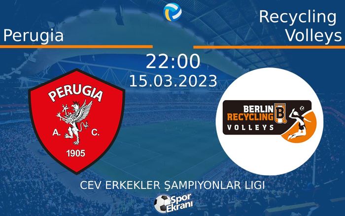 15 Mart 2023 Perugia vs Recycling Volleys maçı Hangi Kanalda Saat Kaçta Yayınlanacak? 15 Mart 2023 Perugia vs Recycling Volleys maçı Hangi Kanalda Saat Kaçta Yayınlanacak?