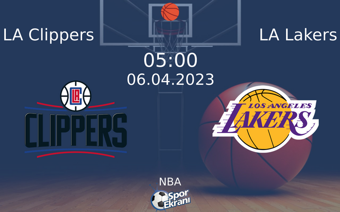 06 Nisan 2023 LA Clippers vs LA Lakers maçı Hangi Kanalda Saat Kaçta Yayınlanacak? 06 Nisan 2023 LA Clippers vs LA Lakers maçı Hangi Kanalda Saat Kaçta Yayınlanacak?