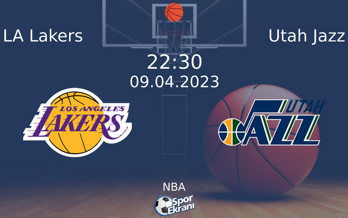09 Nisan 2023 LA Lakers vs Utah Jazz maçı Hangi Kanalda Saat Kaçta Yayınlanacak? 09 Nisan 2023 LA Lakers vs Utah Jazz maçı Hangi Kanalda Saat Kaçta Yayınlanacak?