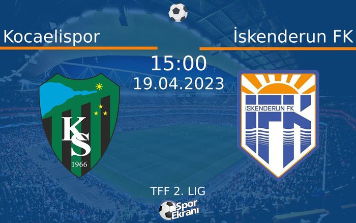 19 Nisan 2023 Kocaelispor vs İskenderun FK maçı Hangi Kanalda Saat Kaçta Yayınlanacak? 19 Nisan 2023 Kocaelispor vs İskenderun FK maçı Hangi Kanalda Saat Kaçta Yayınlanacak?