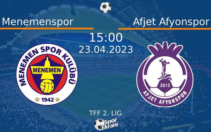 23 Nisan 2023 Menemenspor vs Afjet Afyonspor maçı Hangi Kanalda Saat Kaçta Yayınlanacak? 23 Nisan 2023 Menemenspor vs Afjet Afyonspor maçı Hangi Kanalda Saat Kaçta Yayınlanacak?
