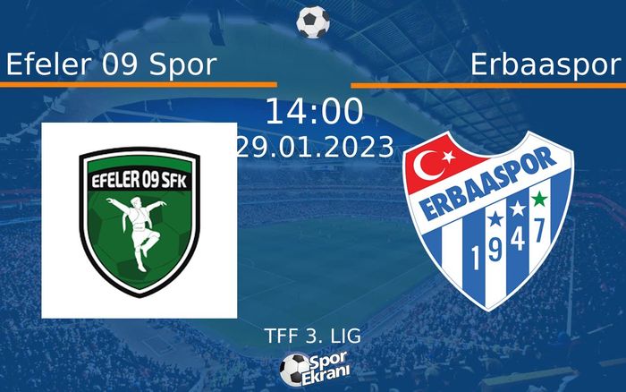 29 Ocak 2023 Efeler 09 Spor vs Erbaaspor maçı Hangi Kanalda Saat Kaçta Yayınlanacak? 29 Ocak 2023 Efeler 09 Spor vs Erbaaspor maçı Hangi Kanalda Saat Kaçta Yayınlanacak?