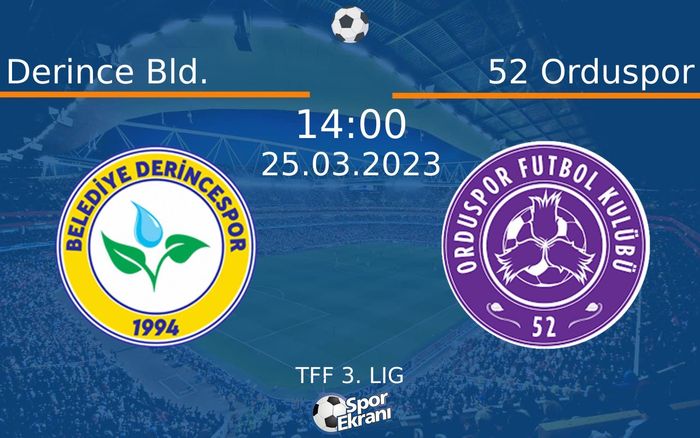 25 Mart 2023 Derince Bld. vs 52 Orduspor maçı Hangi Kanalda Saat Kaçta Yayınlanacak? 25 Mart 2023 Derince Bld. vs 52 Orduspor maçı Hangi Kanalda Saat Kaçta Yayınlanacak?