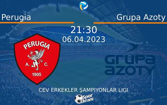 06 Nisan 2023 Perugia vs Grupa Azoty maçı Hangi Kanalda Saat Kaçta Yayınlanacak? 06 Nisan 2023 Perugia vs Grupa Azoty maçı Hangi Kanalda Saat Kaçta Yayınlanacak?