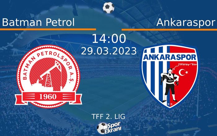 29 Mart 2023 Batman Petrol vs Ankaraspor maçı Hangi Kanalda Saat Kaçta Yayınlanacak? 29 Mart 2023 Batman Petrol vs Ankaraspor maçı Hangi Kanalda Saat Kaçta Yayınlanacak?