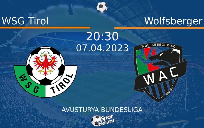 07 Nisan 2023 WSG Tirol vs Wolfsberger maçı Hangi Kanalda Saat Kaçta Yayınlanacak? 07 Nisan 2023 WSG Tirol vs Wolfsberger maçı Hangi Kanalda Saat Kaçta Yayınlanacak?