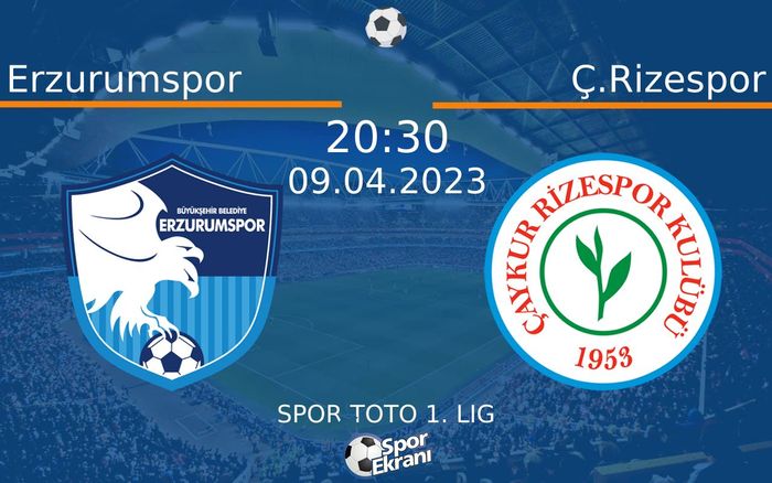 09 Nisan 2023 Erzurumspor vs Ç.Rizespor maçı Hangi Kanalda Saat Kaçta Yayınlanacak? 09 Nisan 2023 Erzurumspor vs Ç.Rizespor maçı Hangi Kanalda Saat Kaçta Yayınlanacak?