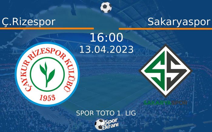 13 Nisan 2023 Ç.Rizespor vs Sakaryaspor maçı Hangi Kanalda Saat Kaçta Yayınlanacak? 13 Nisan 2023 Ç.Rizespor vs Sakaryaspor maçı Hangi Kanalda Saat Kaçta Yayınlanacak?