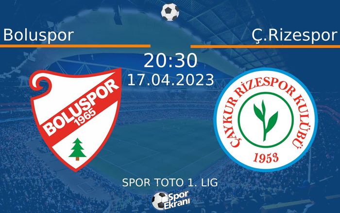 17 Nisan 2023 Boluspor vs Ç.Rizespor maçı Hangi Kanalda Saat Kaçta Yayınlanacak? 17 Nisan 2023 Boluspor vs Ç.Rizespor maçı Hangi Kanalda Saat Kaçta Yayınlanacak?