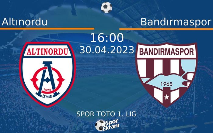 30 Nisan 2023 Altınordu vs Bandırmaspor maçı Hangi Kanalda Saat Kaçta Yayınlanacak? 30 Nisan 2023 Altınordu vs Bandırmaspor maçı Hangi Kanalda Saat Kaçta Yayınlanacak?